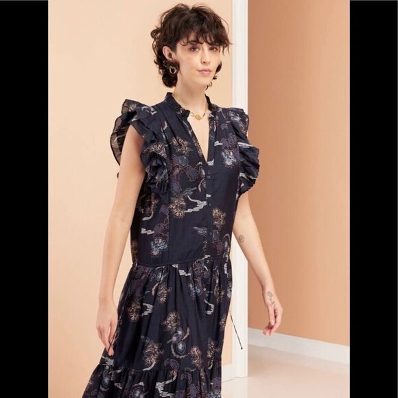 MAGALI PASCAL Lina Maxi Dress LARGE - Picture 16 of 16